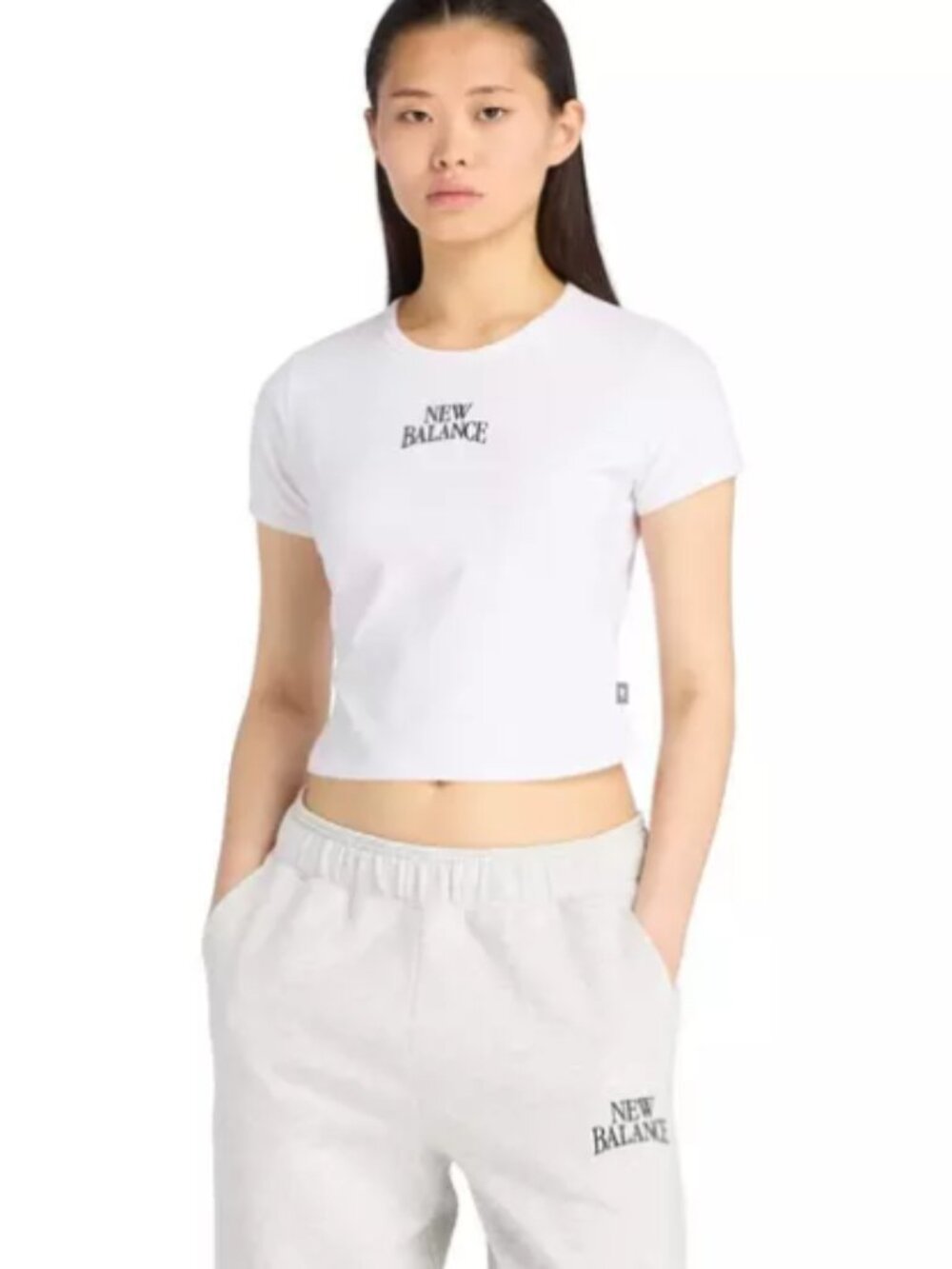 New Balance Women's Ringer Tee - White NWT